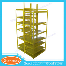 double sides multifunctional heavy duty merchandise display racks for grocery store